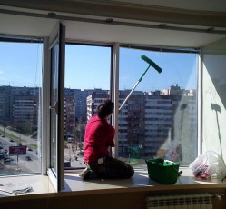 Мытье окон в однокомнатной квартире Лукоянов